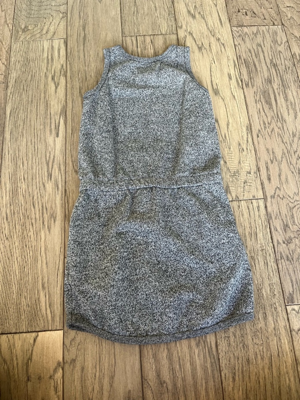 Roots Heather Grey Kids Tank Dress with White Logo - Picture 6 of 8